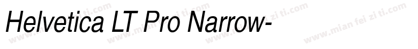 Helvetica LT Pro Narrow字体转换